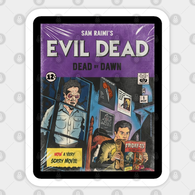 Evil Dead Dead by Dawn Sticker by ribandcheese